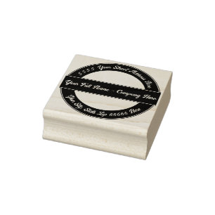 Personalized Name Address Colour Round Rubber Stam Rubber Stamp