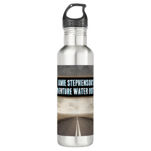Personalized name adventure walking cycling 710 ml water bottle