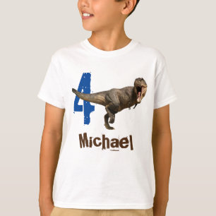 Personalized name Age  T-Rex Tyrannosaurus T-Shirt