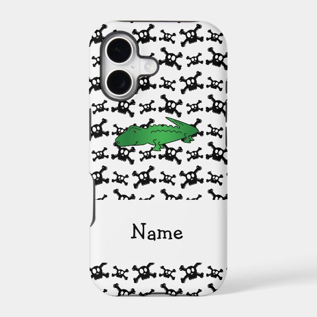 Personalized name alligator skulls pattern (Back)