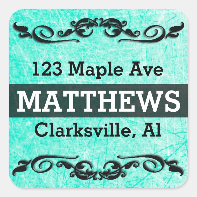 Personalized Name and Address Stickers (Front)