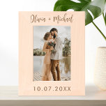 Personalized Name and Date Wedding Etched Frames<br><div class="desc">Create your own personalized wedding photo frame featuring names in elegant script calligraphy and custom date.</div>
