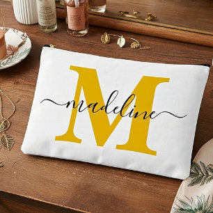 Personalized name and letter accessory pouch