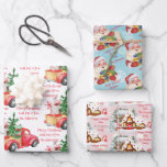 Personalized name and message Christmas custom Wrapping Paper Sheet<br><div class="desc">Personalized name and message Christmas custom gift wrap.</div>