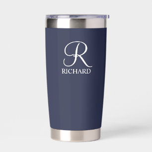 Personalized Name and Monogram Insulated Tumbler