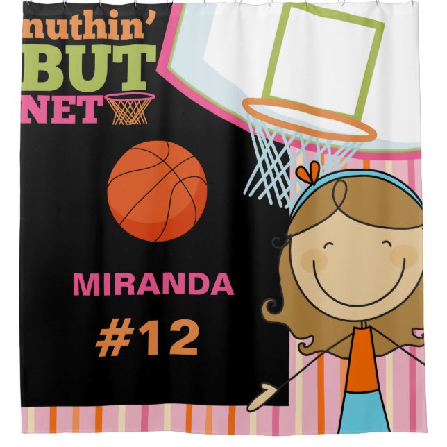 Personalized Name and Number Girls Basketball (Front)