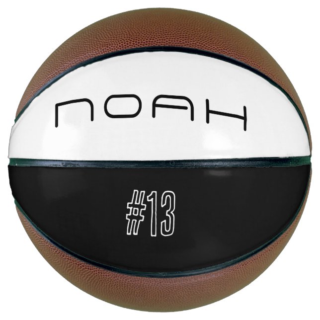 Personalized Name And Number Mini Basketball (Front)