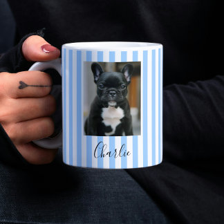 Personalized Name and Photo French Bulldog Coffee Mug