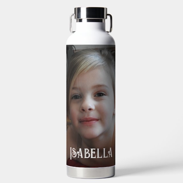 Personalized Name and Photo    Water Bottle (Front)
