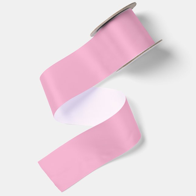PERSONALIZED NAME AND TEXT PINK SATIN RIBBON (Front+Back)