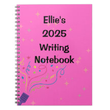 Personalized Name and Year Writing Notebook