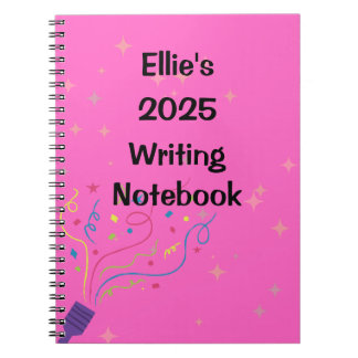 Personalized Name and Year Writing Notebook