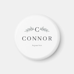 Personalized Name and Zodiac Magnet