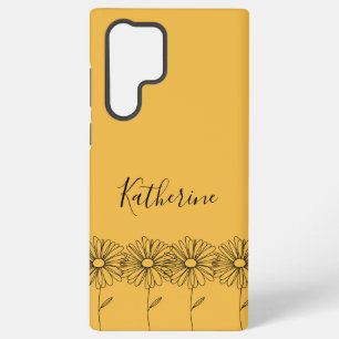Personalized name April daisy Birth Flower Samsung Galaxy Case