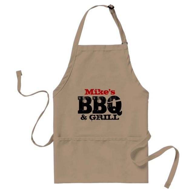 Personalized name apron for men (Front)