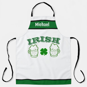 Personalized Name Aprons, Funny Irish Beer Lover Apron
