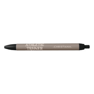 Personalized Name Athletic Trainer Black Ink Pen