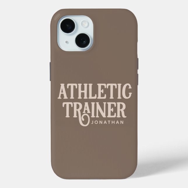Personalized Name Athletic Trainer Case-Mate iPhone Case (Back)