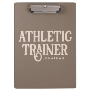 Personalized Name Athletic Trainer Clipboard