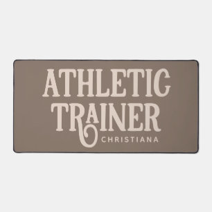 Personalized Name Athletic Trainer Desk Mat