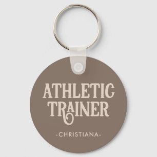 Personalized Name Athletic Trainer Keychain