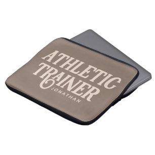Personalized Name Athletic Trainer Laptop Sleeve