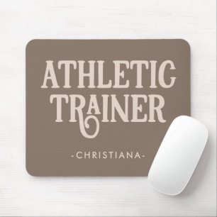 Personalized Name Athletic Trainer Mouse Pad