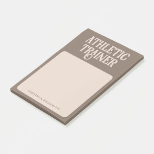 Personalized Name Athletic Trainer Post-it Notes