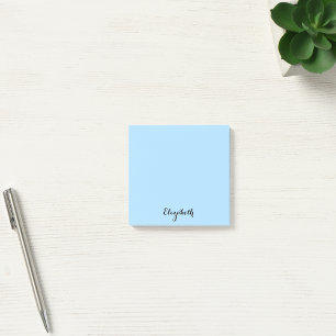 Personalized Name Baby Blue Home Office Business Post-it Notes