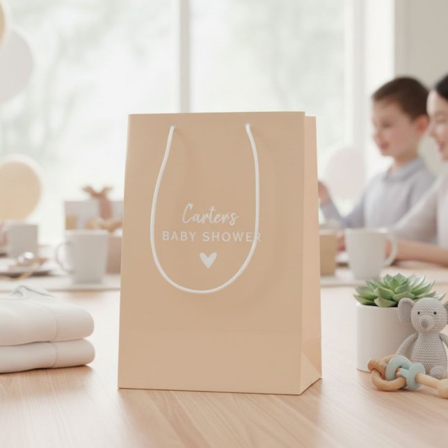 Personalized, NAME Baby Shower Medium Gift Bag (Creator Uploaded)