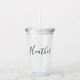 Personalized Name Bachelorette Acrylic Tumbler