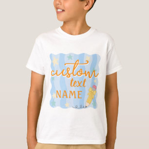 Personalized Name Back To School Grade T-Shirt