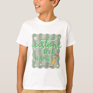 Personalized Name Back To School Grade T-Shirt
