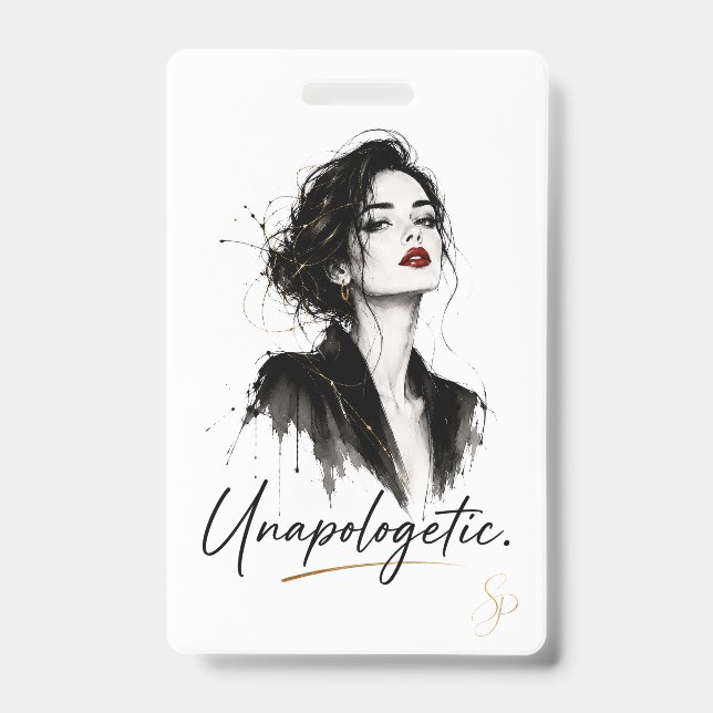 Personalized Name Badge | Unapologetic.   (Front)