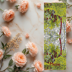 Personalized Name Bamboo Art Meditation Yoga Mat