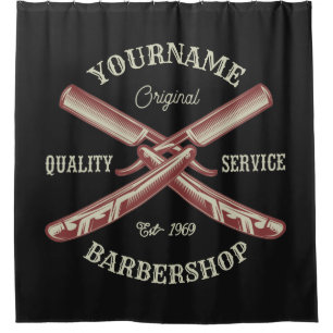 Personalized NAME Barber Straight Razor Barbershop