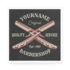 Personalized NAME Barber Straight Razor Barbershop