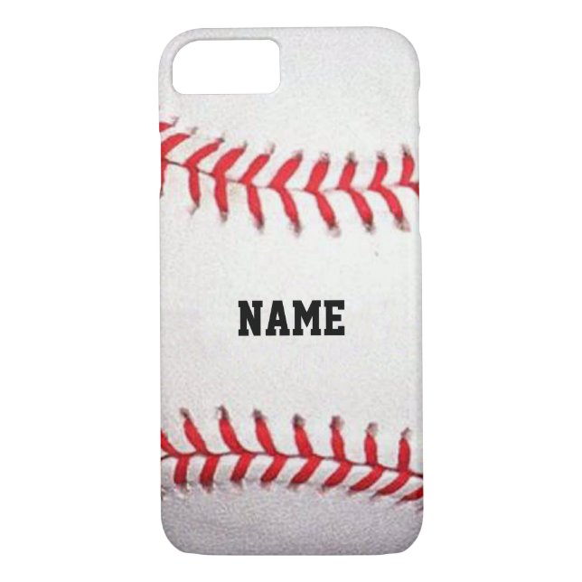 Personalized Name Baseball iPhone 7 Case (Back)