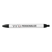 Personalized name baseball sports logo pen