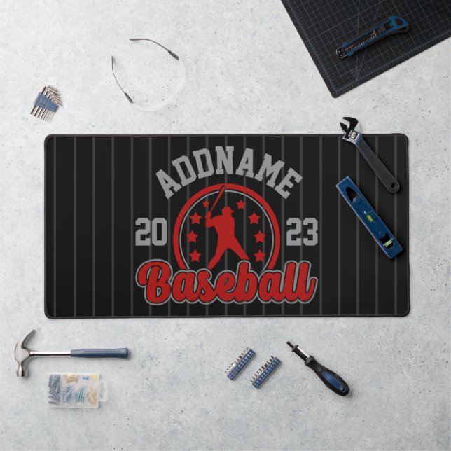 Personalized NAME Baseball Team Player Game Desk Mat (Workstation)