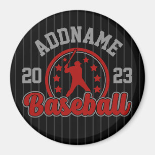 Personalized NAME Baseball Team Player Game Magnet