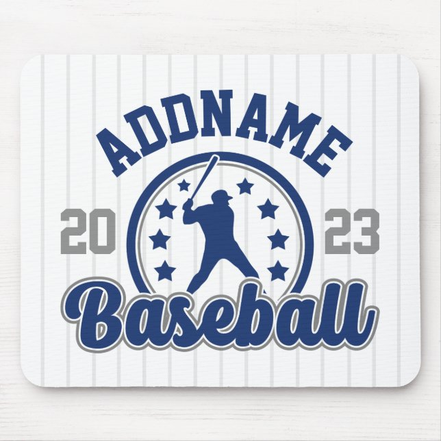Personalized NAME Baseball Team Player Game Mouse Pad (Front)