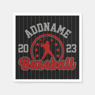 Personalized NAME Baseball Team Player Game Napkin