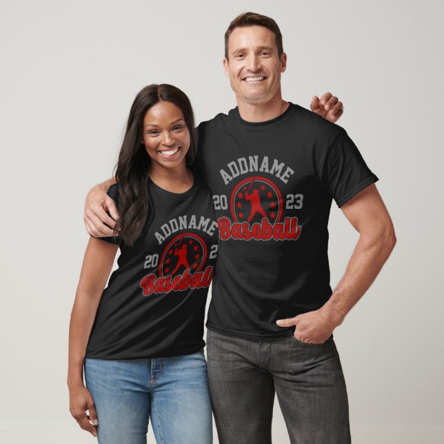 Personalized NAME Baseball Team Player Game T-Shirt (Unisex)