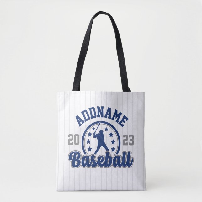 Personalized NAME Baseball Team Player Game Tote Bag (Front)