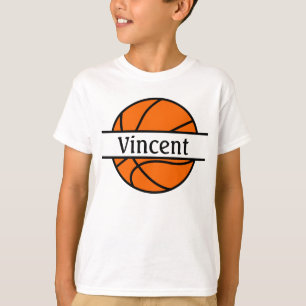 Personalized Name Basket Ball T-shirt