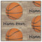 Personalized Name Basketball Orange/Brown