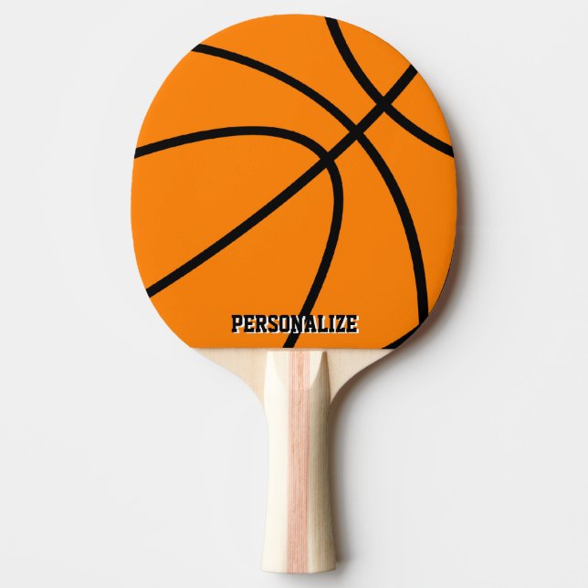 Personalized name basketball ping pong paddle (Front)