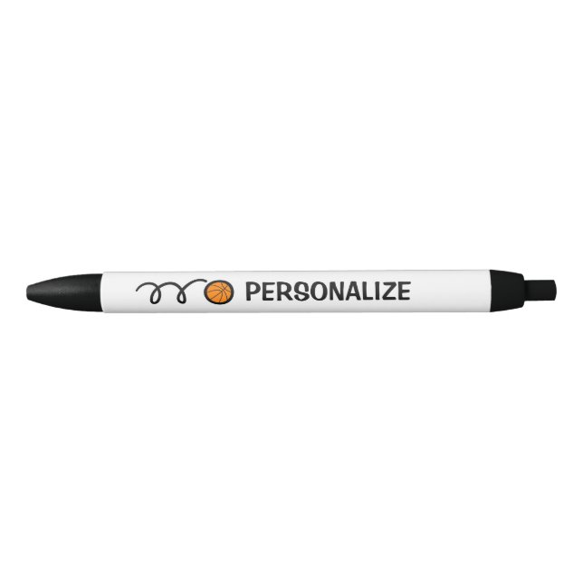 Personalized name basketball sports logo pen (Front)