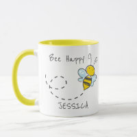 Personalized Name | Bee Happy